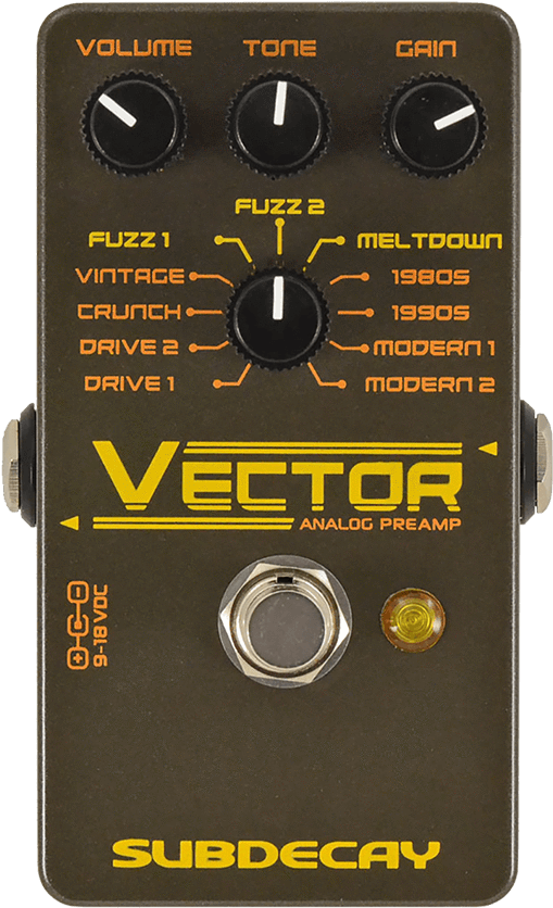 Subdecay Vector 11 Channel Preamp - Subdecay Vagabond Harmonic Tremolo Effect Pedal (1000x1000), Png Download