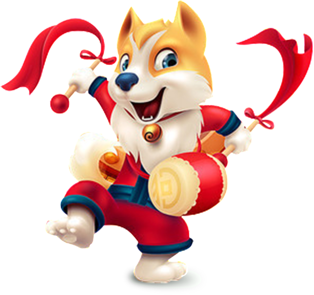 The Drum Dance Cartoon Dog Festival Special Purchases - 2018 狗 年 Png (650x599), Png Download