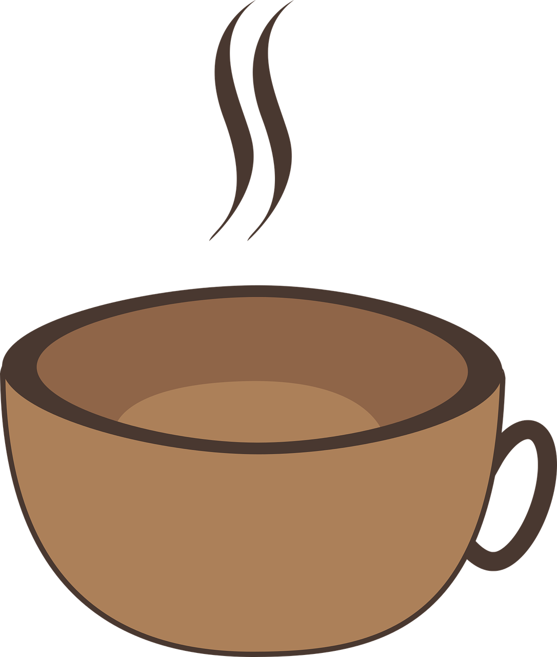 Coffee Hot Coffee Cup - Coffee (1086x1280), Png Download