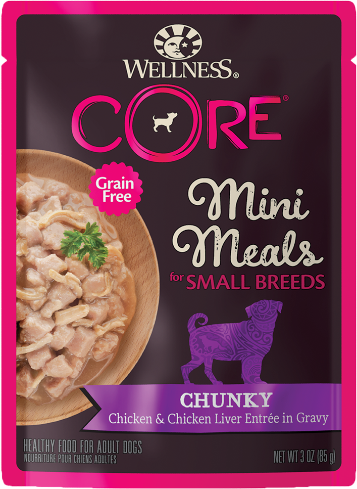 Core Small Breed Mini Meals - Wellness Core Natural Grain Free Dry Dog Food Original (1000x1000), Png Download