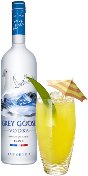 Grey Goose Une Journee Cocktail Shot With Bottle - Grey Goose Grey Goose Original Vodka (960x623), Png Download