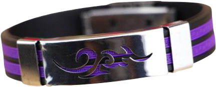 Fire Totem Silicone Bangle - Chic Men Jewelry Flame Logo Titanium Steel Bangle Silicone (457x613), Png Download