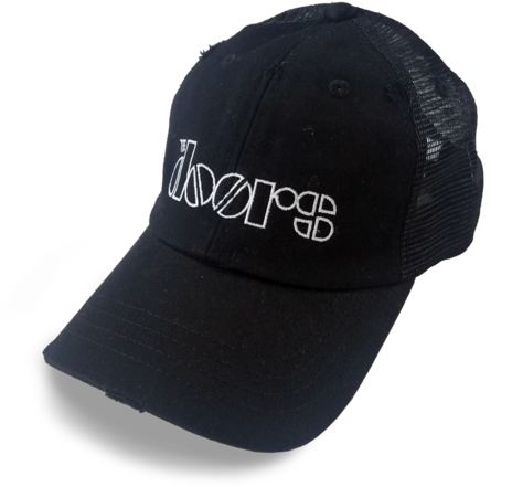 The Doors Vintage Distressed Logo Cap Black - North Face Logo Gore Hat (480x480), Png Download