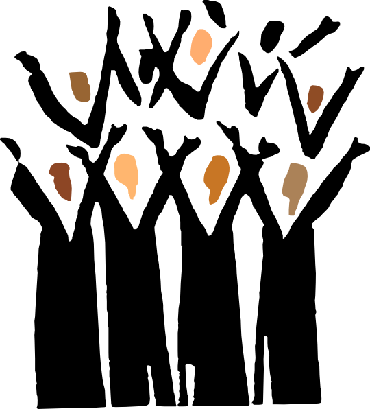 Choir Singers Clipart Kid - Music Choir Background (540x596), Png Download