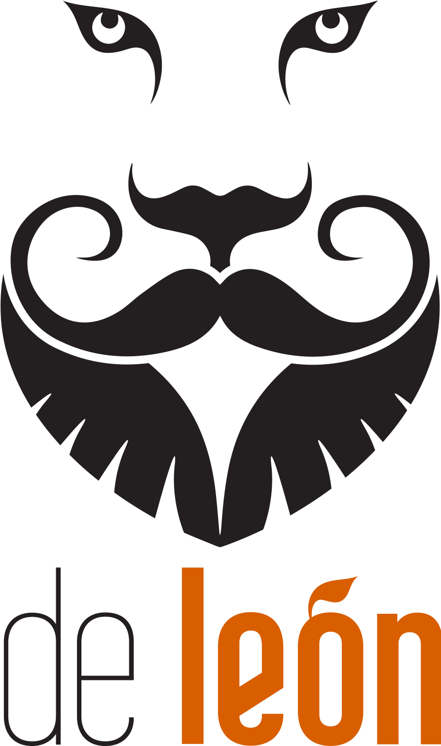 High End Barber In Atlanta's Buckhead Neighborhood - De Leon Logo (897x1733), Png Download