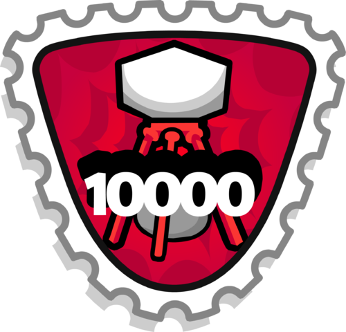 Epic Volunteer Stamp - Stamp Surfing Club Penguin Wiki Wikia (500x480), Png Download