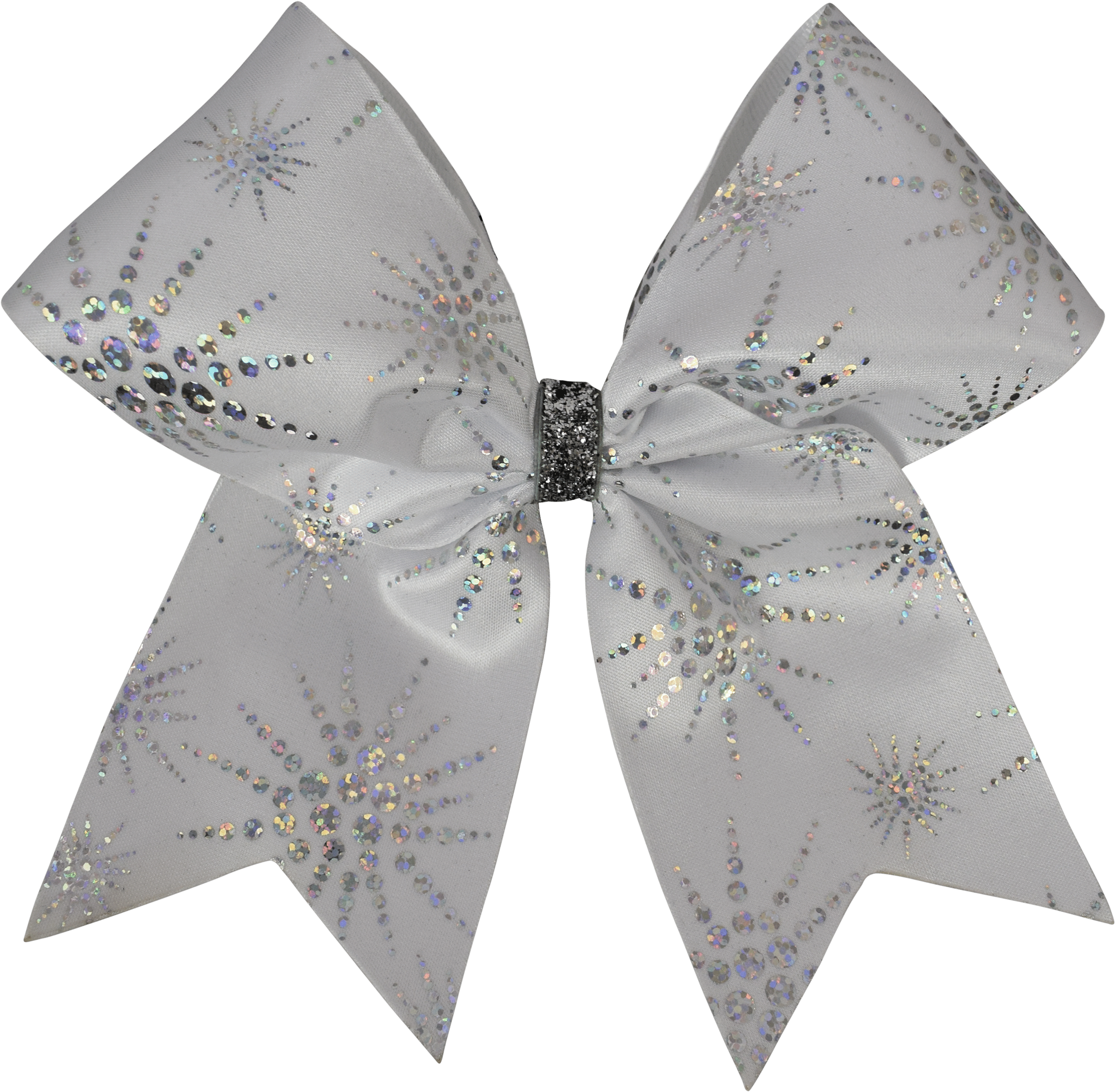 White Starburst I Love Cheer® Hair Bow - Cheerleading (4000x4000), Png Download