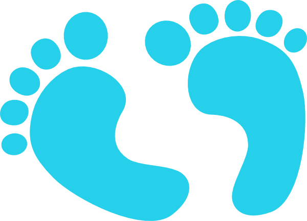 Free Baby Feet Heart Clipart - Transparent Background Baby Clip Art (600x431), Png Download