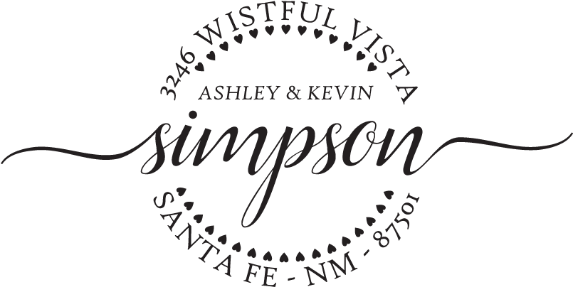 Modern Aviatrix Return Address Stamp - Return Address Stamp (881x412), Png Download