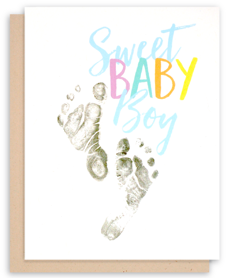 New Baby Boy Card - New Baby Boy Congratulations/greeting Card (570x549), Png Download