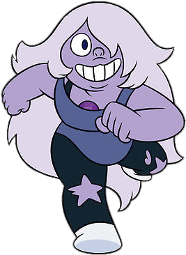 Amethyst Running - Steven Universe Stickers Amethyst (400x400), Png Download