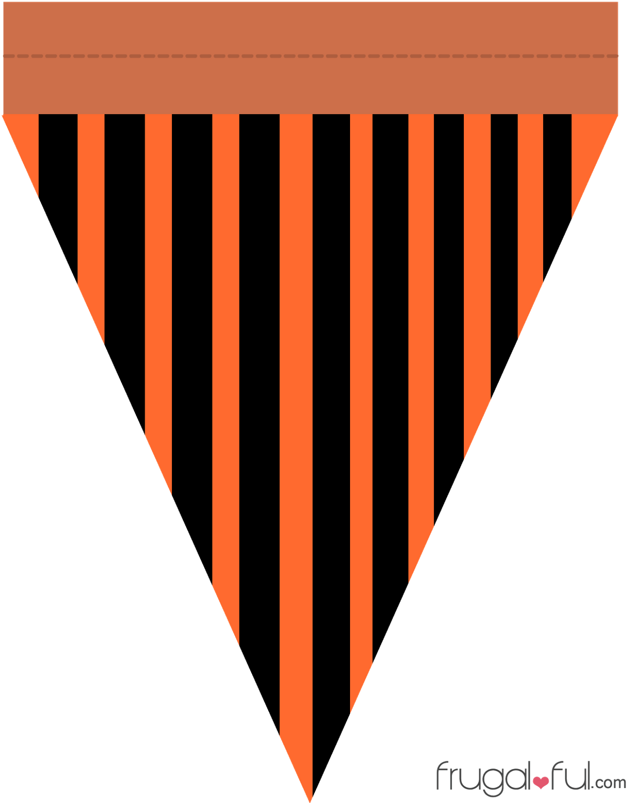 Just Download, Print, Cutout, Arrange To Your Liking, - Printable Halloween Triangle Banner (1236x1600), Png Download