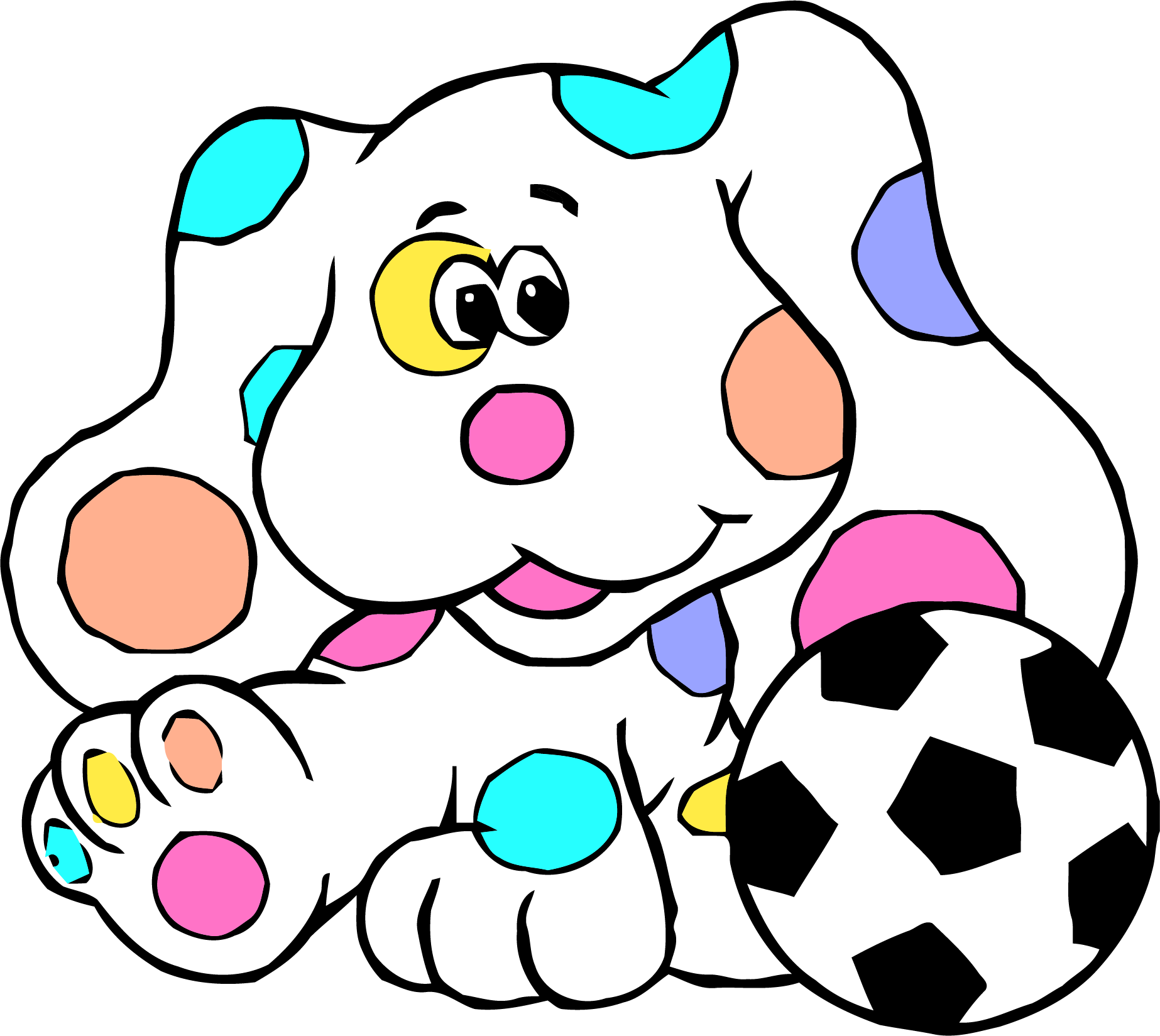 Blue's Clues Clip Art Soccer Ball Clipart Png - Blues Cluesi Coloring Book (1846x1649), Png Download