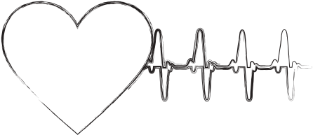 Heartbeat Silhouette Png - Icon (550x550), Png Download