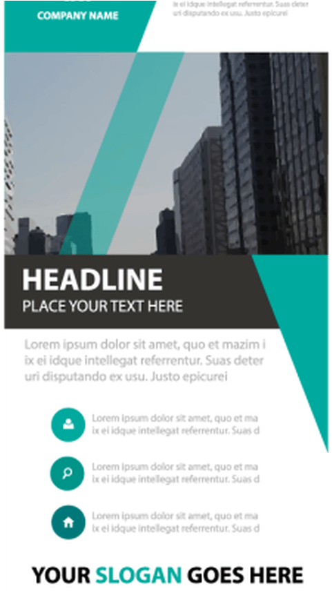 Green Triangle Business Roll Up Banner Flat Design - Accounting Journal: Single Entry Ledger (1368x855), Png Download