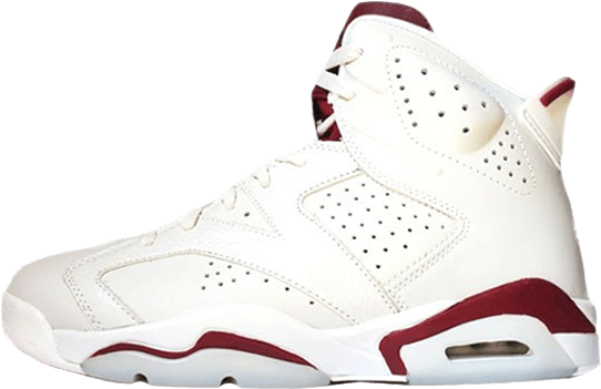 Jordan 6 Maroon Png (640x387), Png Download