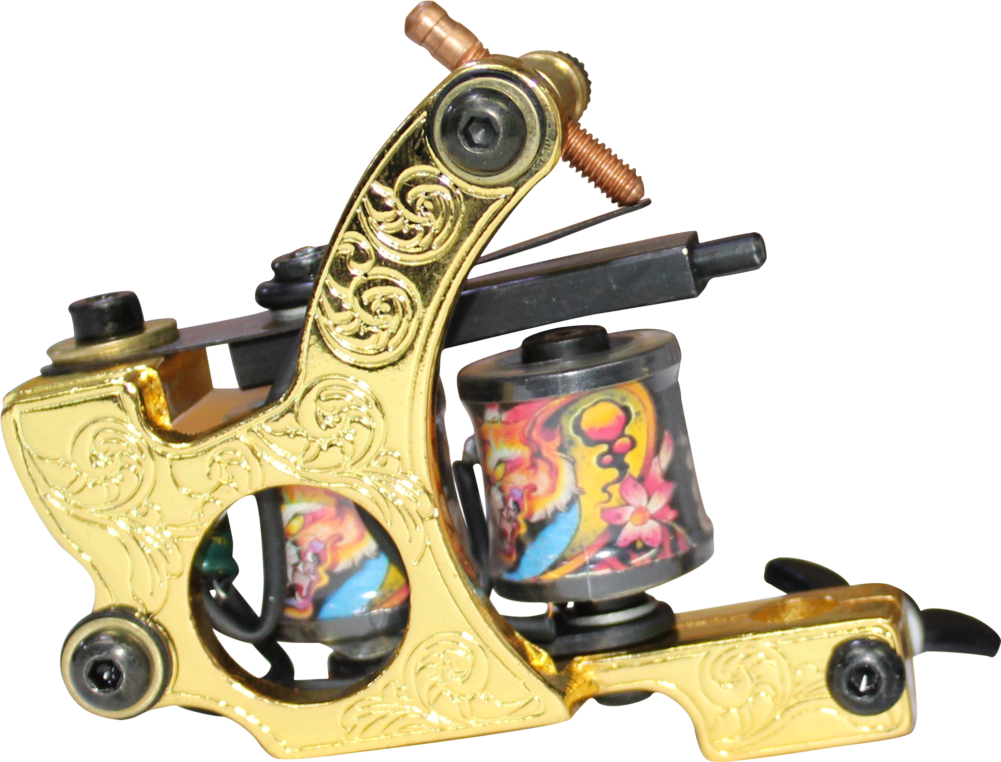 Mumbai Tattoo Supply Gold Coil Machine Liner Mrp 2500/ - Revolver (2111x1977), Png Download