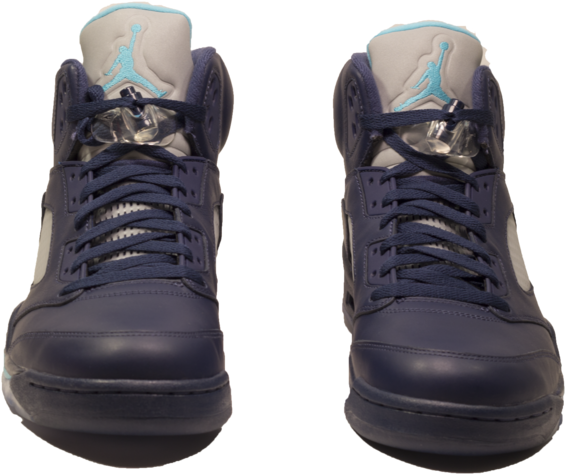 Air Jordans Navy Blue (1000x667), Png Download
