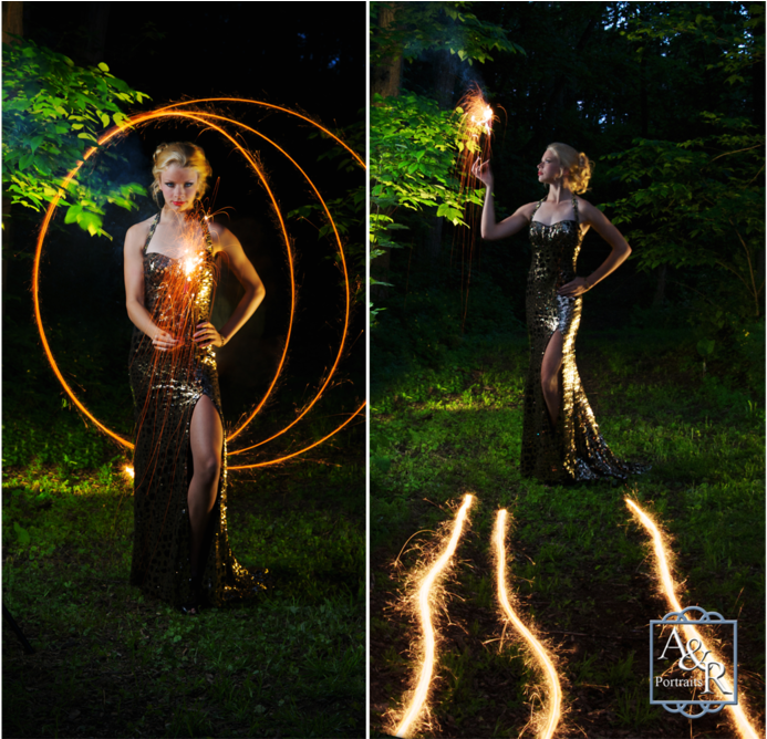 High School Senior Girl With Sparklers - Quiz (1000x667), Png Download
