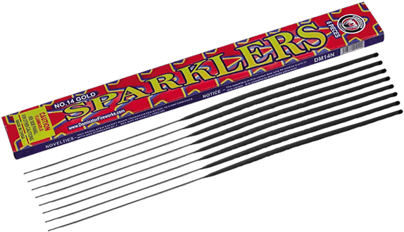 14 Sparklers Gold - General Supply (660x800), Png Download