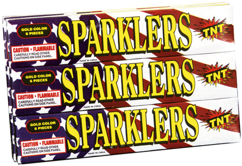 #10 Gold Sparklers - Tnt Sparklers (500x500), Png Download