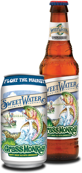 Grass Monkey Bottle Can - Sweetwater Georgia Brown - Sweetwater Brewing Company (600x600), Png Download