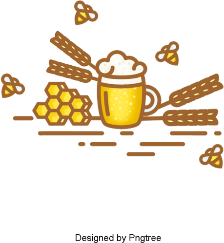 Aesthetic Cartoon Beer Summer Drink, Beautiful, Exquisite, - Beer (640x640), Png Download