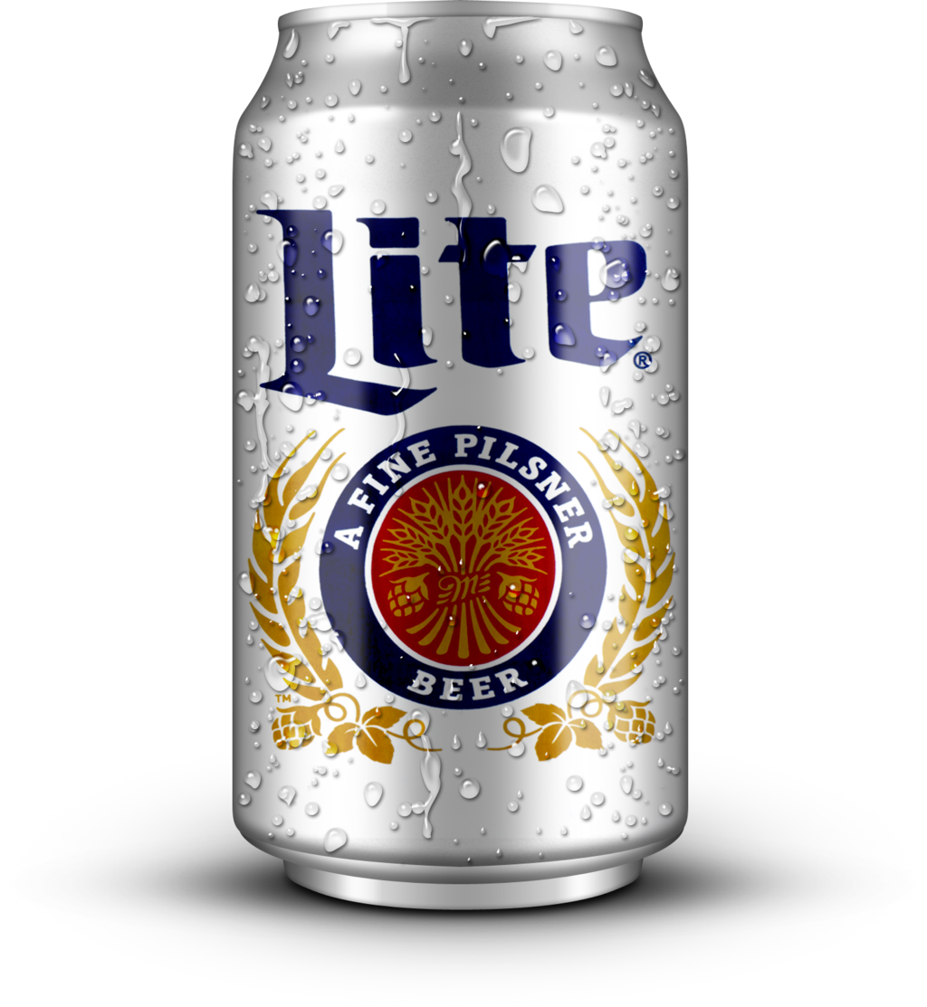 Can Clipart Miller Lite Pencil And In Color Can Clipart - Miller Lite Beer - 3 Pack, 24 Fl Oz Cans (1024x1113), Png Download