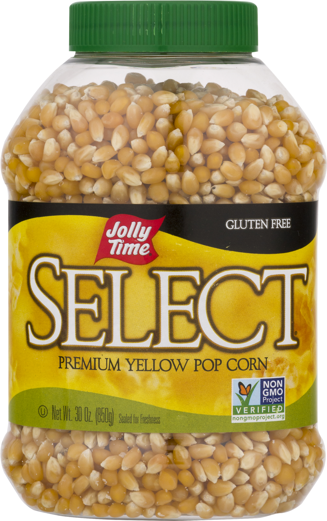 Jolly Time Select Premium Yellow Pop Corn 30 Oz. Jar (1800x1800), Png Download