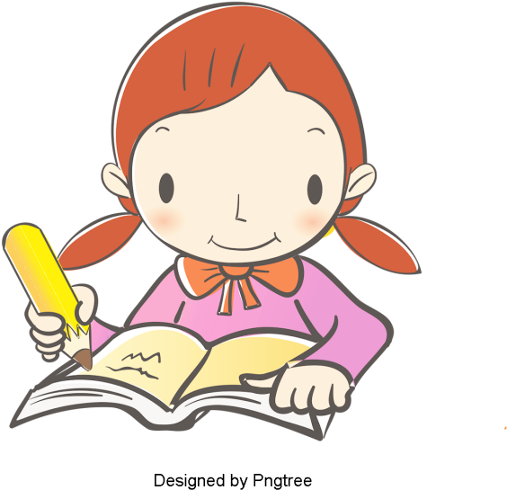 Cartoon Hand-painted Student Learning Design, Cute, - Classroom Png Cartoon Drawing (640x640), Png Download
