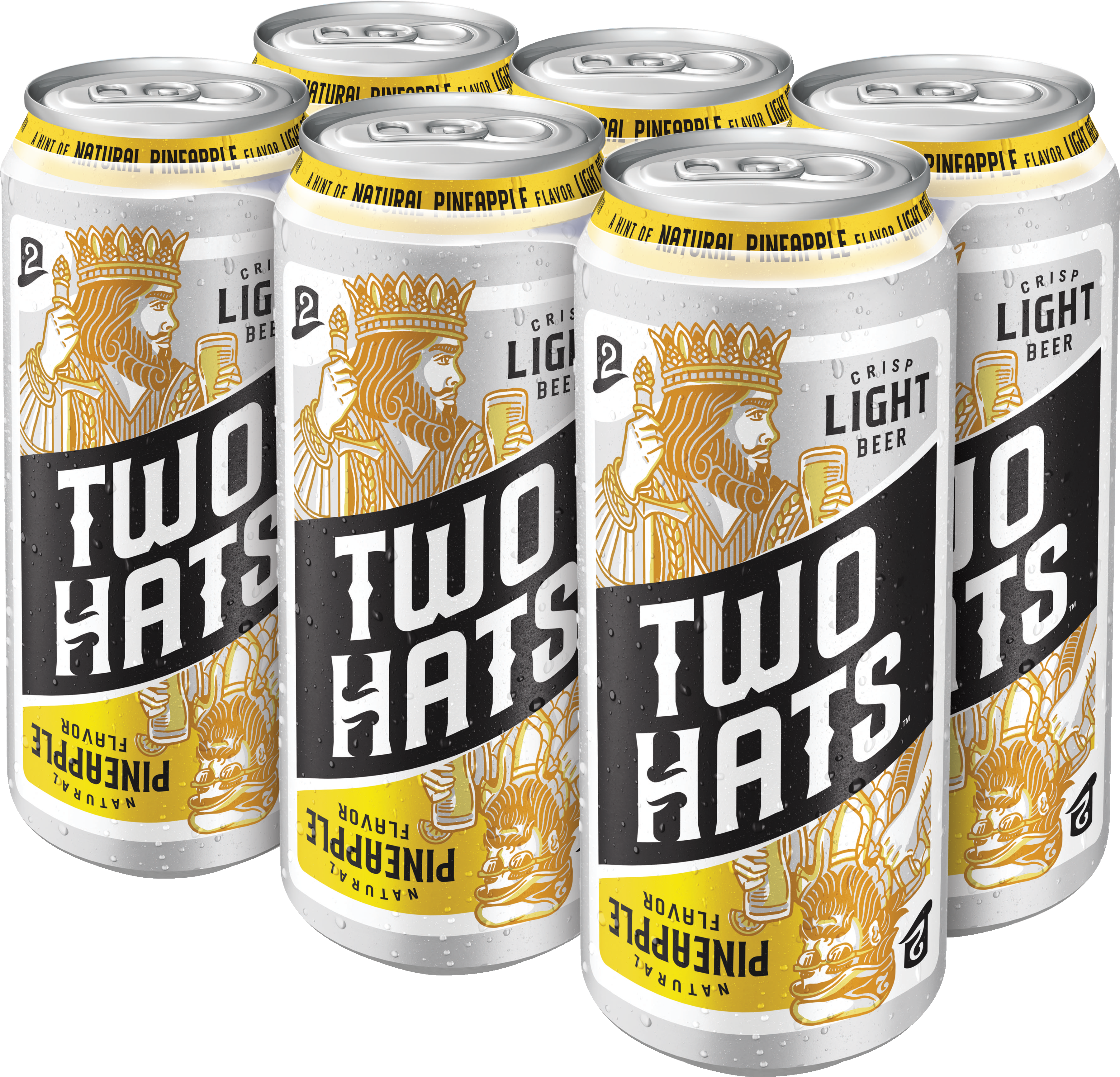 Of Clean Finishing Light Beers Brewed With A Hint Of - Two Hats Pineapple Beer (3900x3600), Png Download