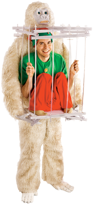 Abominable Snowman & Cage Costume Kit (498x747), Png Download