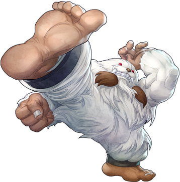 Sasquatch The Abominable Snowman - Darkstalkers Sasquatch (369x480), Png Download