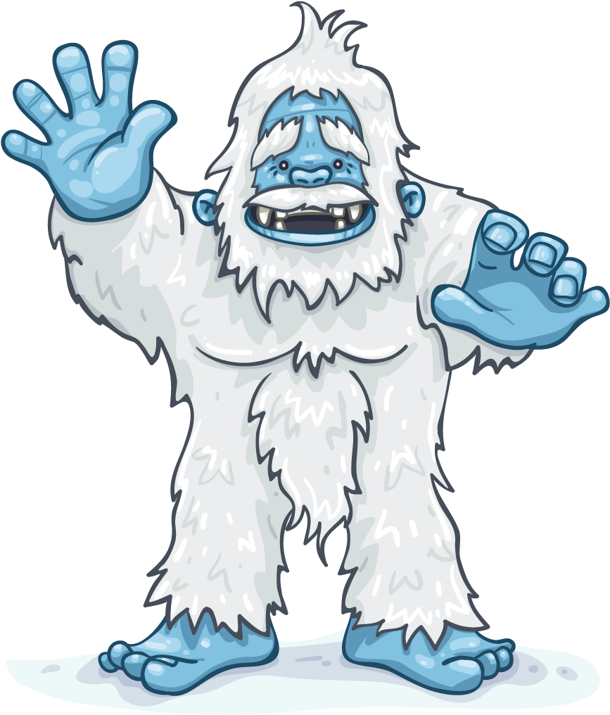 The Yeti Abominable Snowman - Yeti Clipart (1024x1024), Png Download