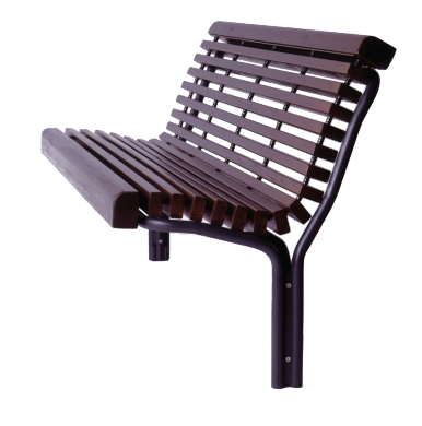 Benches In Wood - Urban Furniture Png (550x460), Png Download