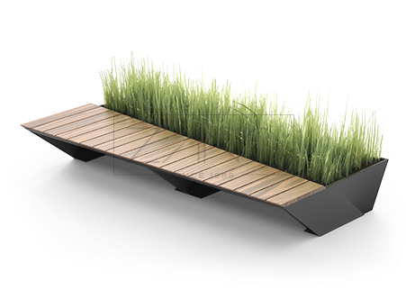 Urban Modern Bench - Bench Modern (450x330), Png Download