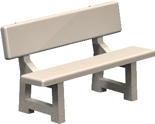 Lakeside Concrete Bench - Bench (460x460), Png Download