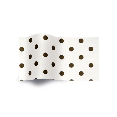All Occasions - Seidenpapier Bogen Black Dots On White 50x76cm (480x467), Png Download