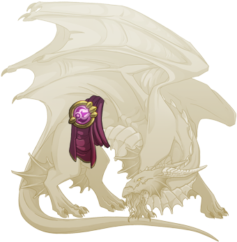 Starseer's Sash Guardian M - Flight Rising Imperial Skull (350x350), Png Download