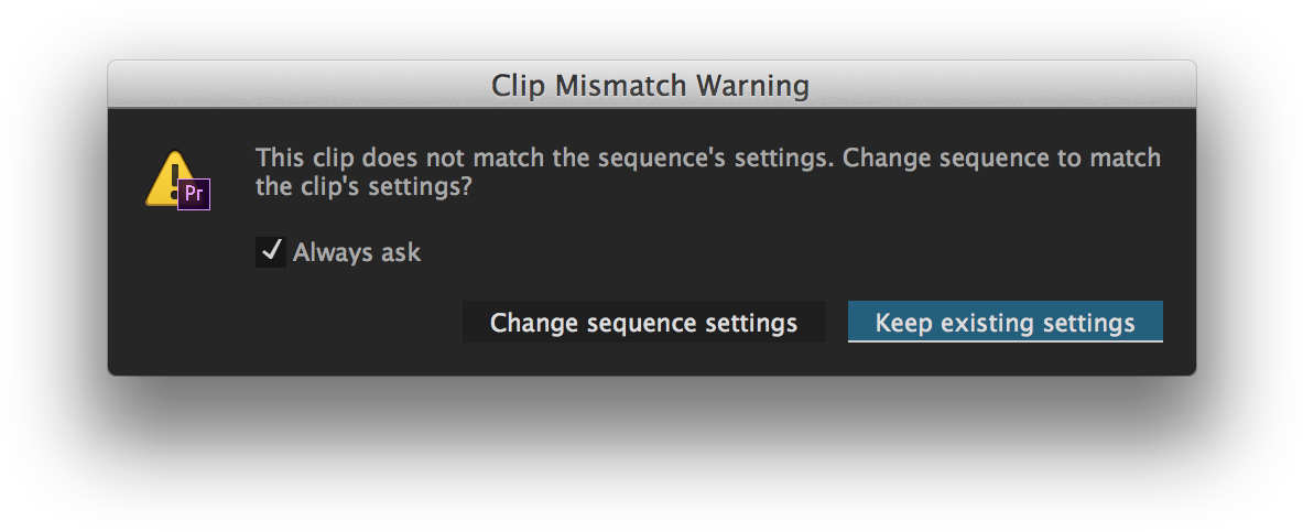 Clip Mismatch Warning Premiere Pro - Play Services Utility Transparente Icon Png (1216x514), Png Download