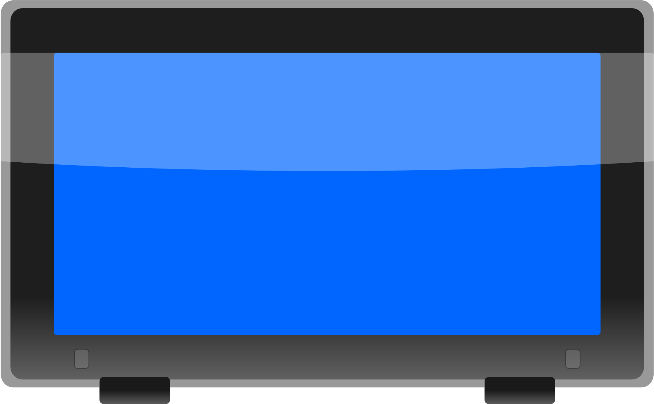 This Free Icons Png Design Of Lcd Widescreen Monitor (2400x1697), Png Download