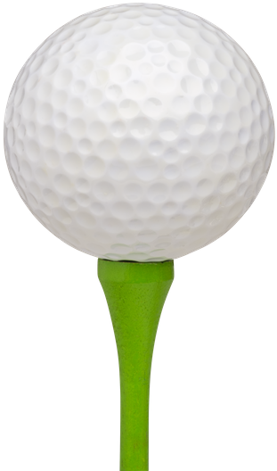 Golf Tee And Ball Png Jpg Black And White Download - Golf Ball On Tee Png (383x550), Png Download