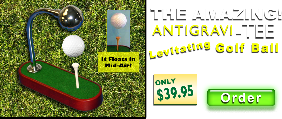 It Seems Like Magic, But The Antigravi Tee Tm Levitating - Golf (1000x419), Png Download