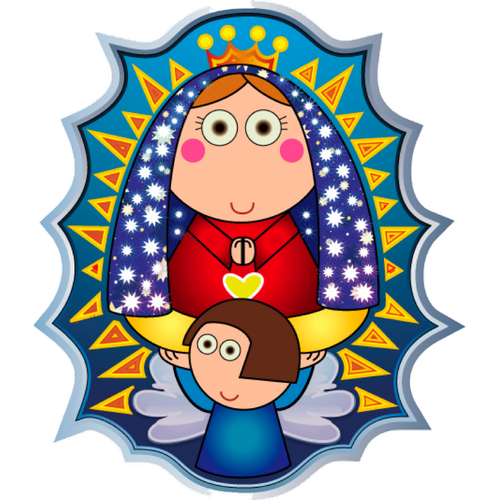 Virgen De Guadalupe Distroller Png - Estampitas De Comunion Porfis (500x500), Png Download