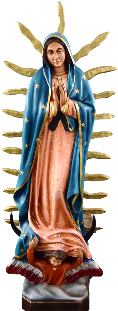 Virgen De Guadalupe Bulto (350x350), Png Download