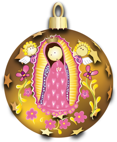 Hoy 3 De Diciembre Se Inicia La Novena A La Virgen - Virgen De Guadalupe Navidad (409x496), Png Download