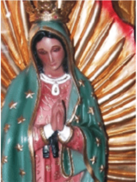 Sólo Que Ahora María Ha Elevado Su Rostro Y Sus Manos, - Guadeloupe (960x600), Png Download