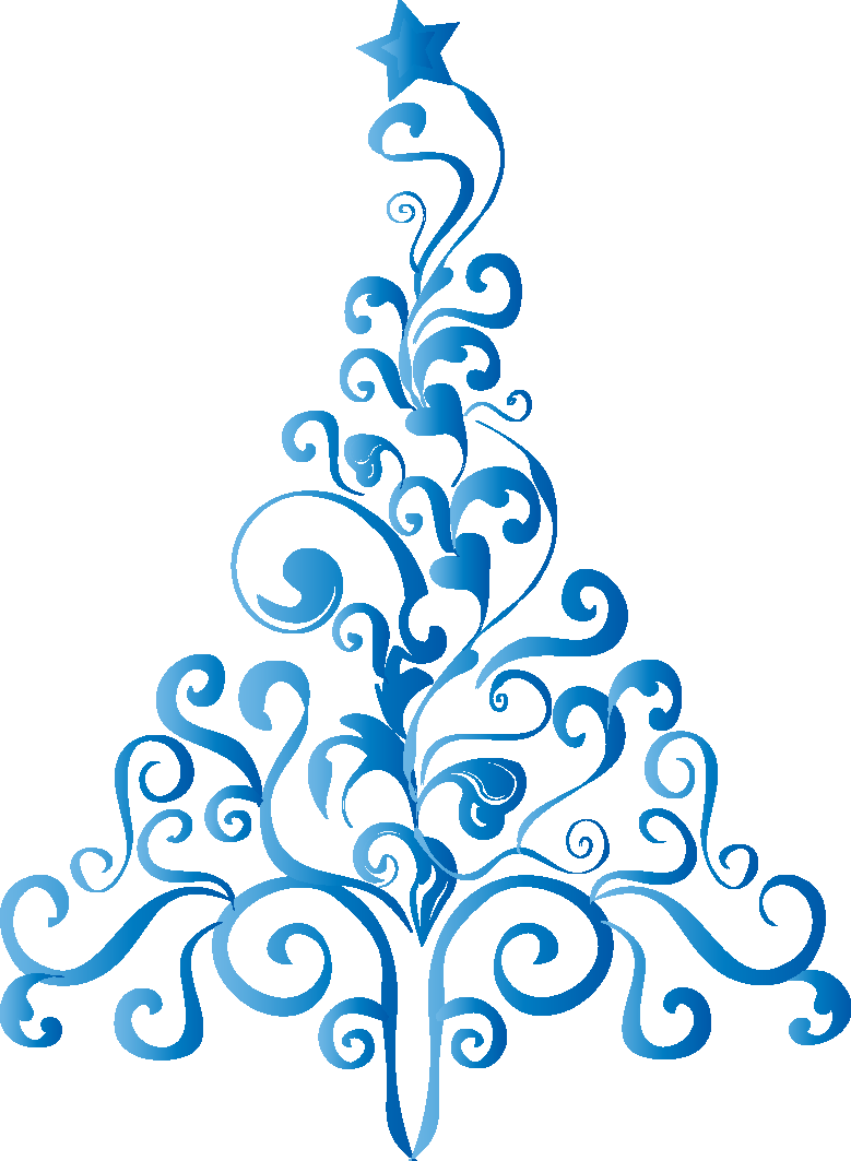 Árbol De Navidad - Whimsical Blue Tree 19 Shower Curtain (779x1063), Png Download