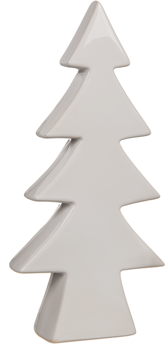 Árbol De Navidad Blanco En Cerámica - Albero Di Natale In Ceramica Bianco (945x709), Png Download