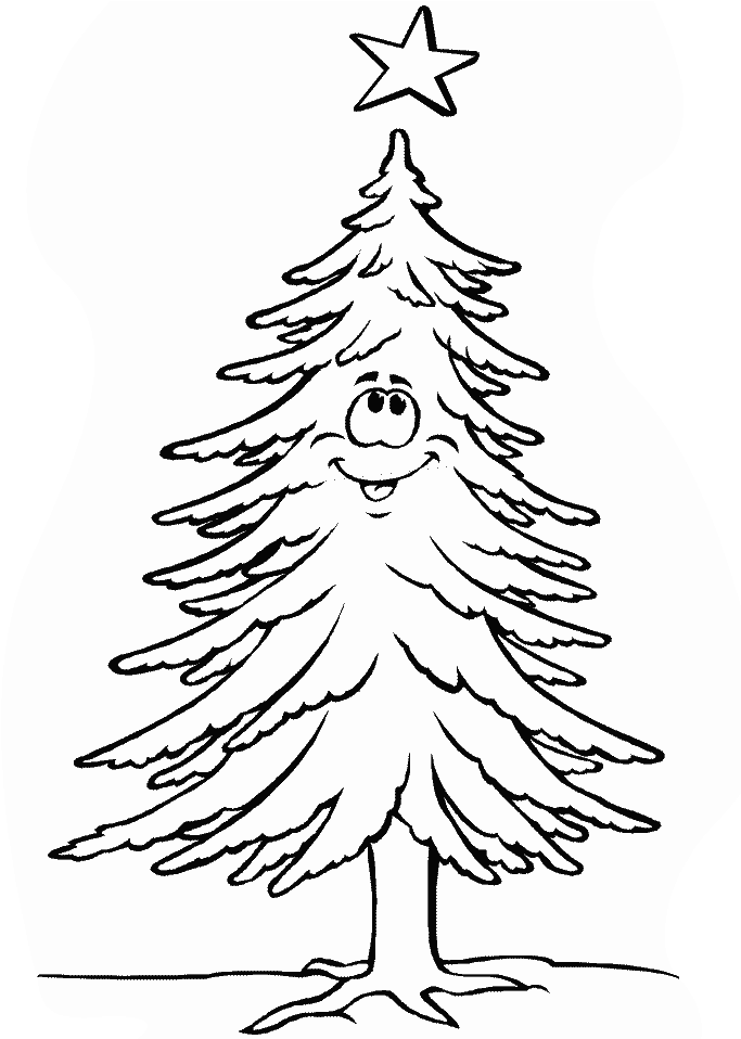 Drawing Arbol De Navidad 145 - Albero Di Di Natale Da Colorasre (718x957), Png Download